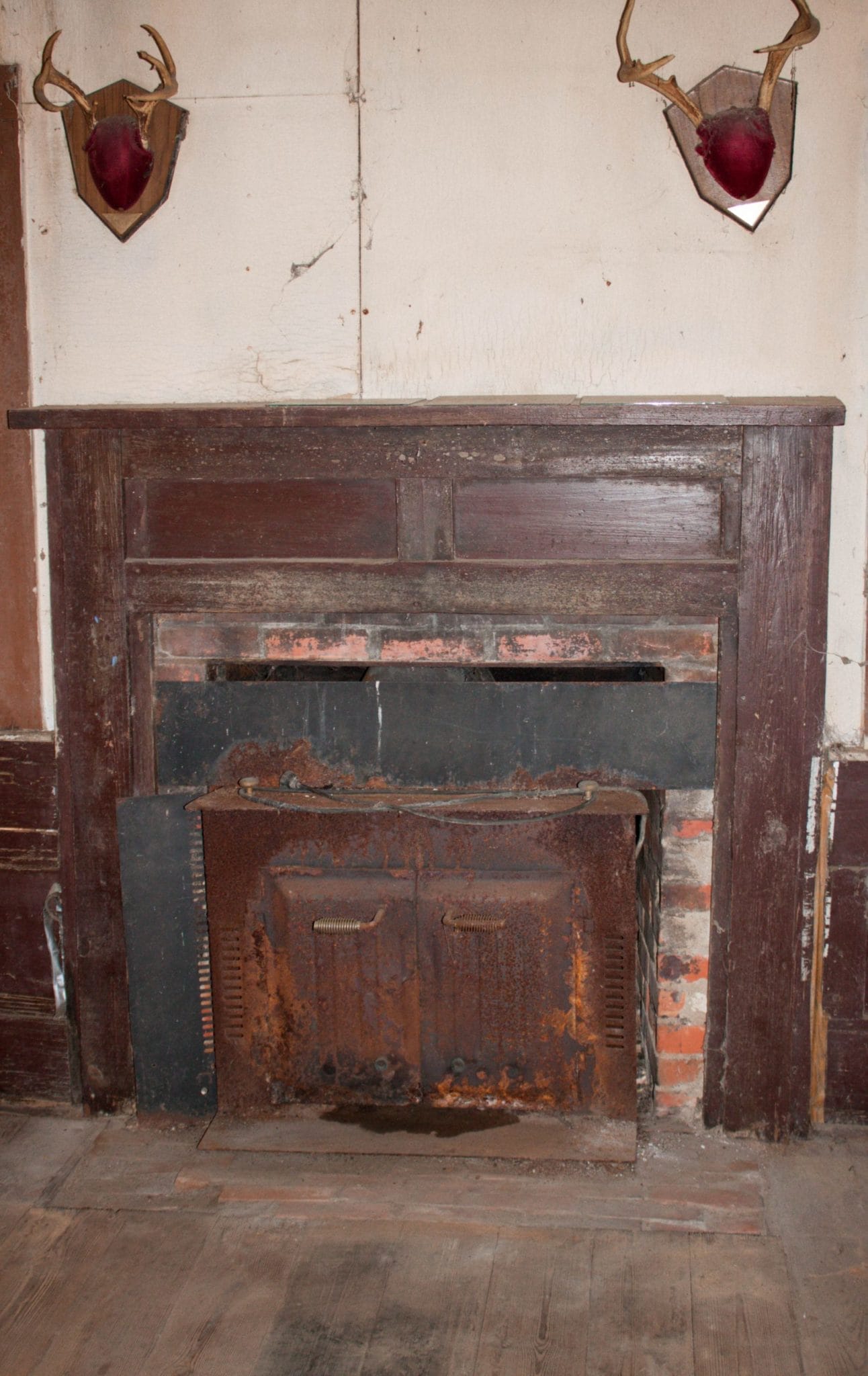 original fireplace in 1800's NC farmhouse