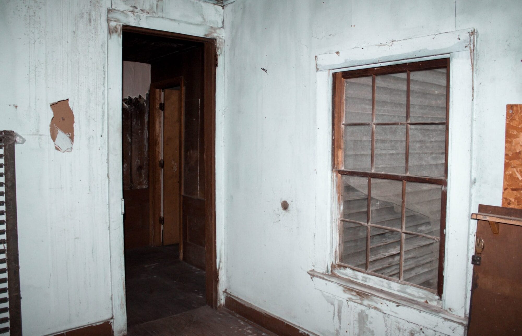 before renovation of bedroom in the old house