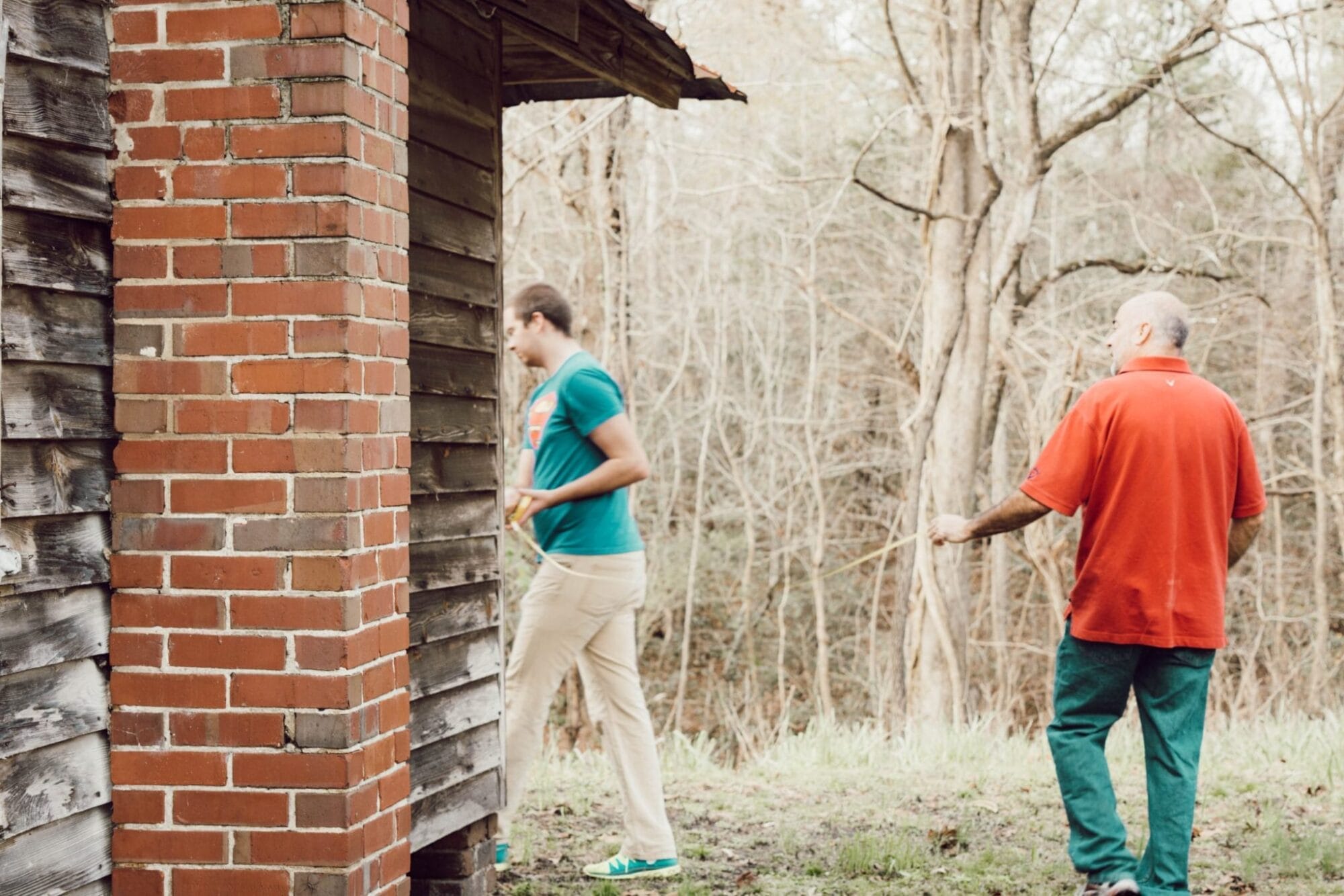 measuring the footprint before renovating historic home