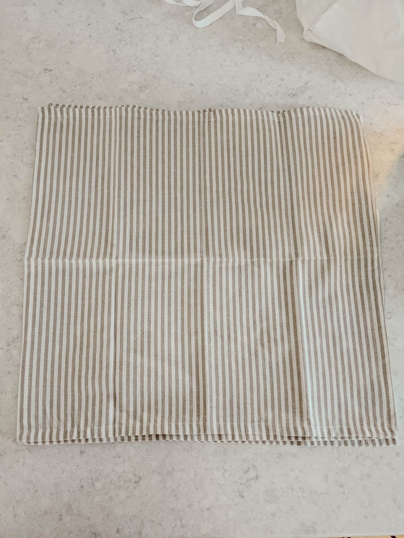 neutral beige and cream striped napkins