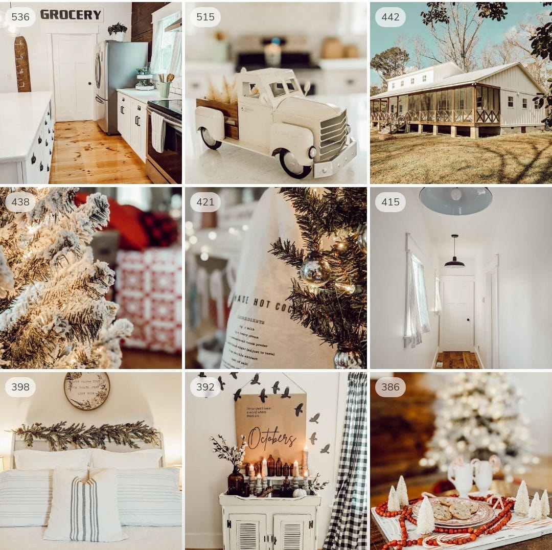 looking back on 2020 with White and Woodgrain's top 9 instagram posts
