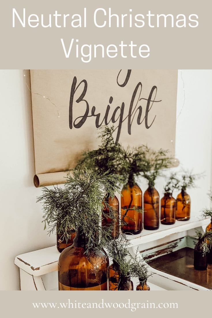 neutral Christmas vignette