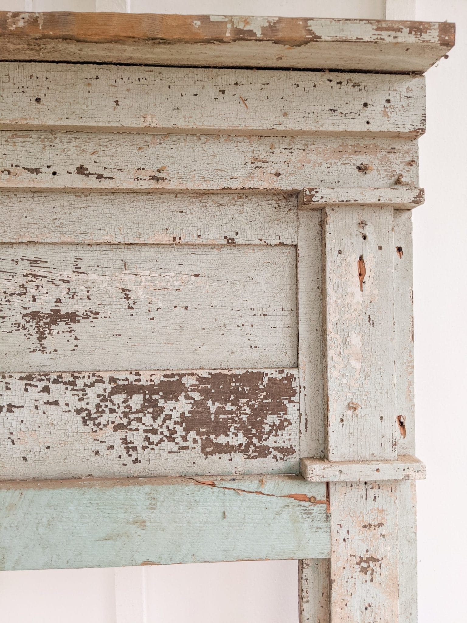 swoon worthy antique mantel from an 1800's farmhouse