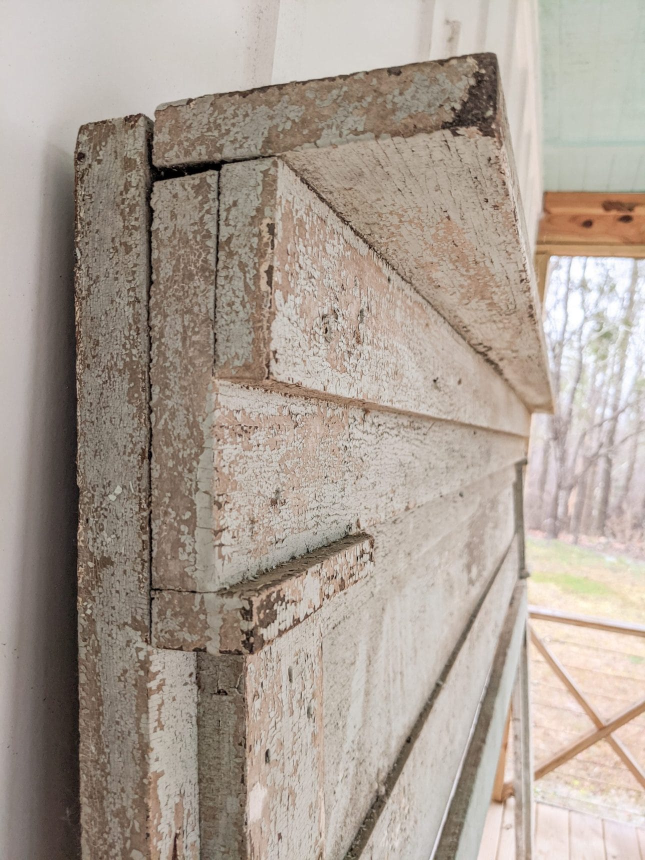 chippy cottage chic 1800's mantelpiece