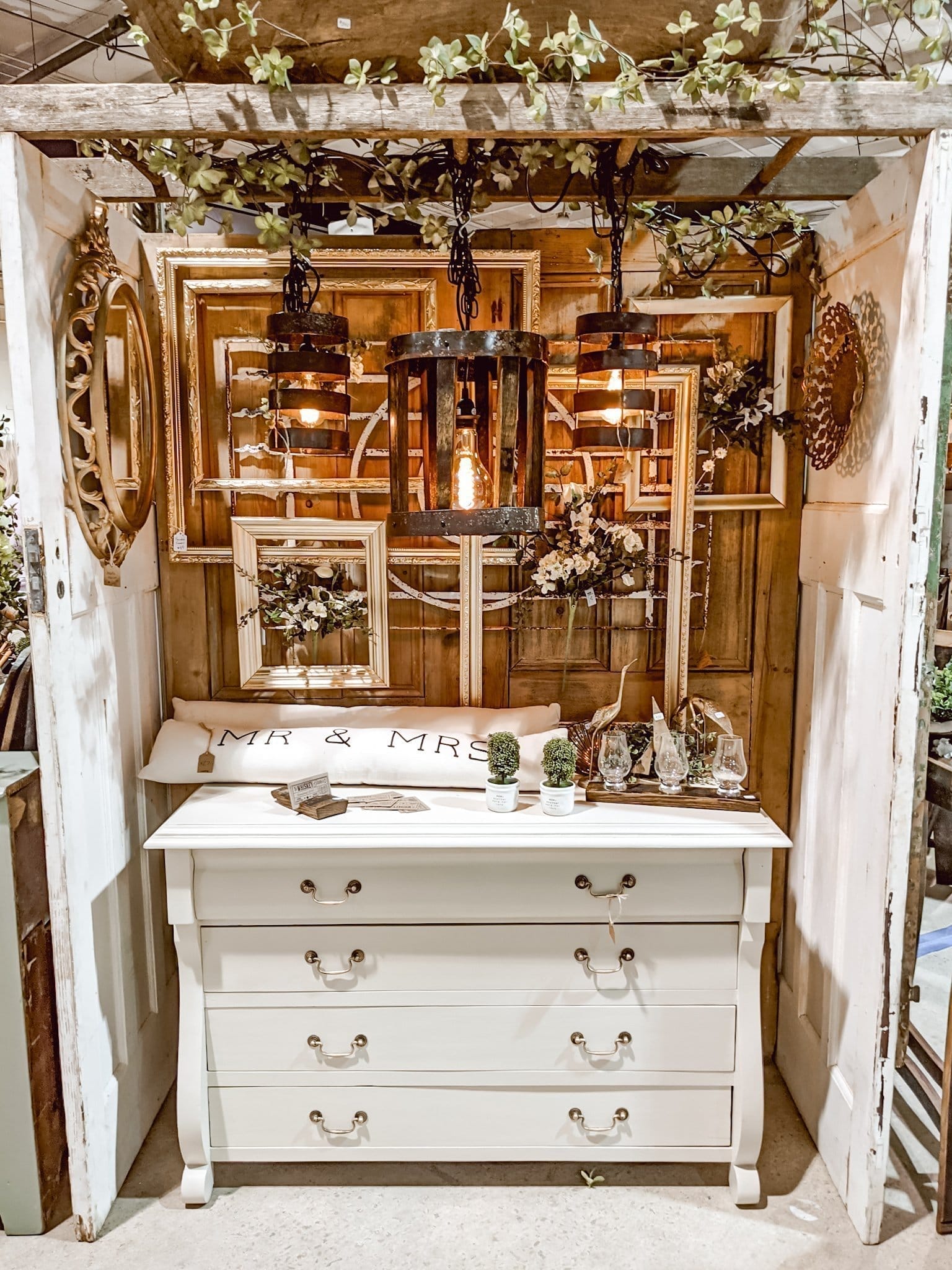 layered booth at vintage market days of the NC triangle