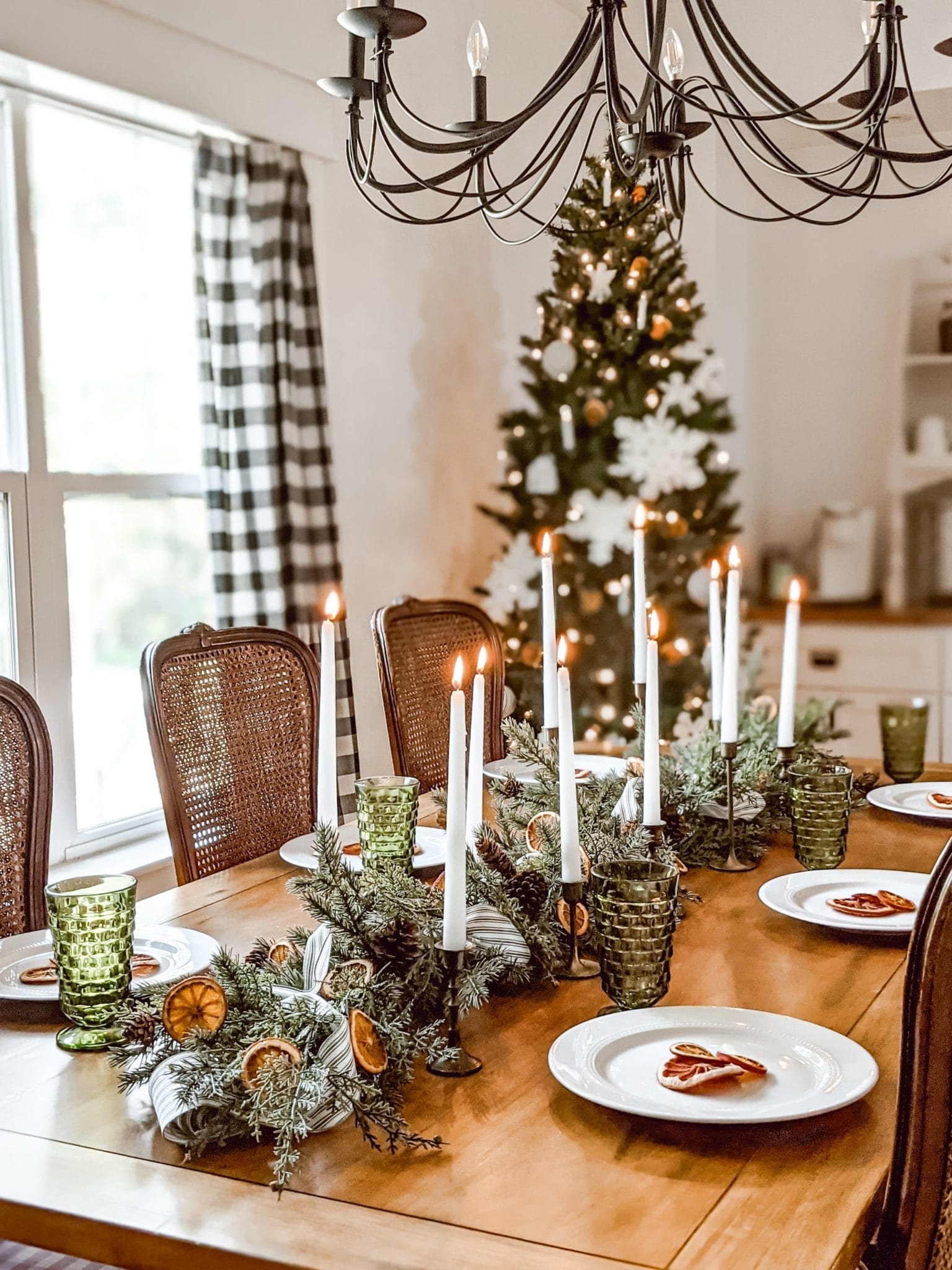 Christmas table setting
