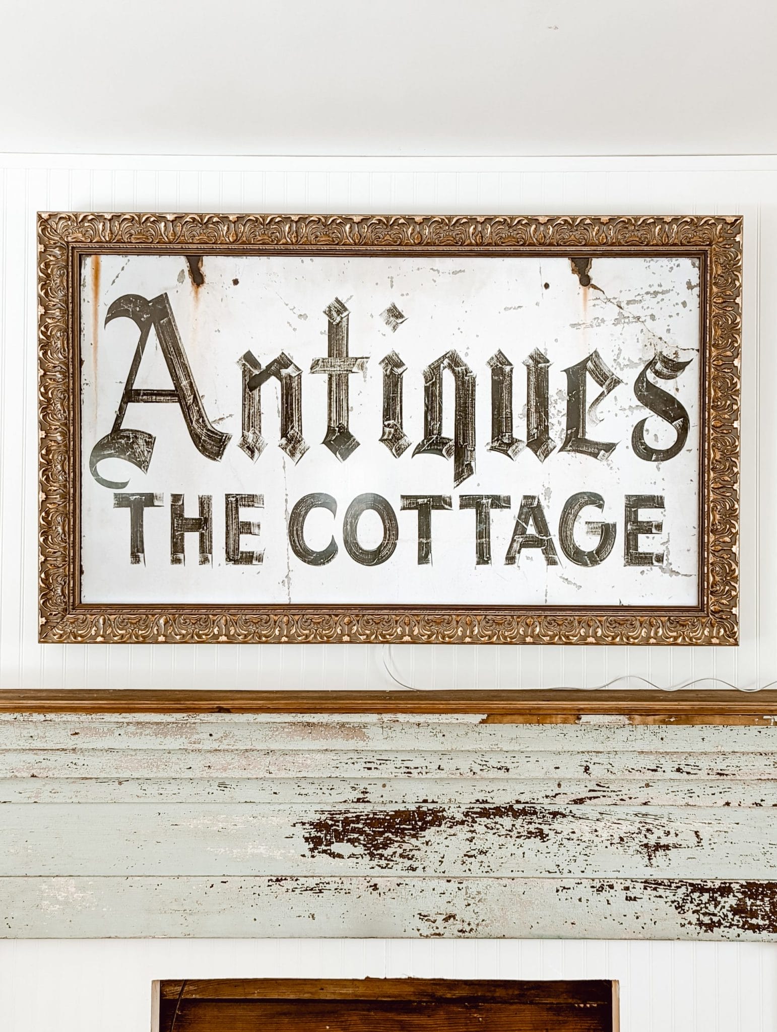 Samsung Frame TV and Deco TV Frame in Tuscan Antique Gold