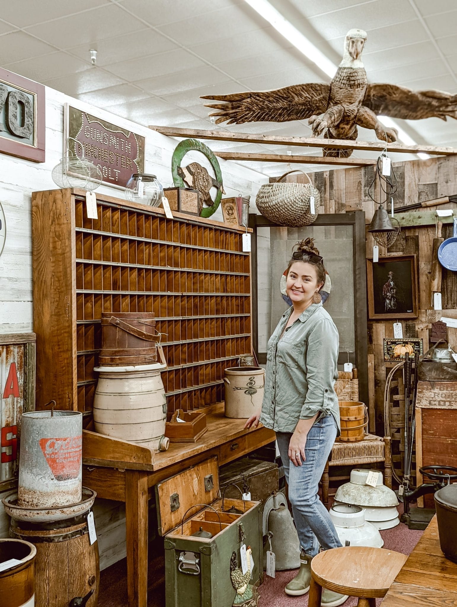 antiquing at Antique 2 Chic in Jacksonville, NC