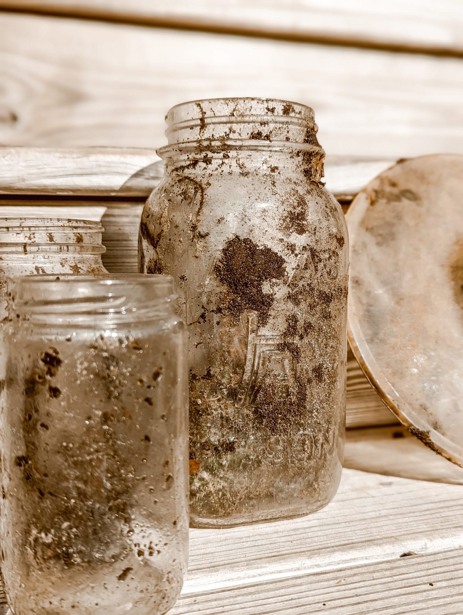 atlas mason jar found in old farm trash dump