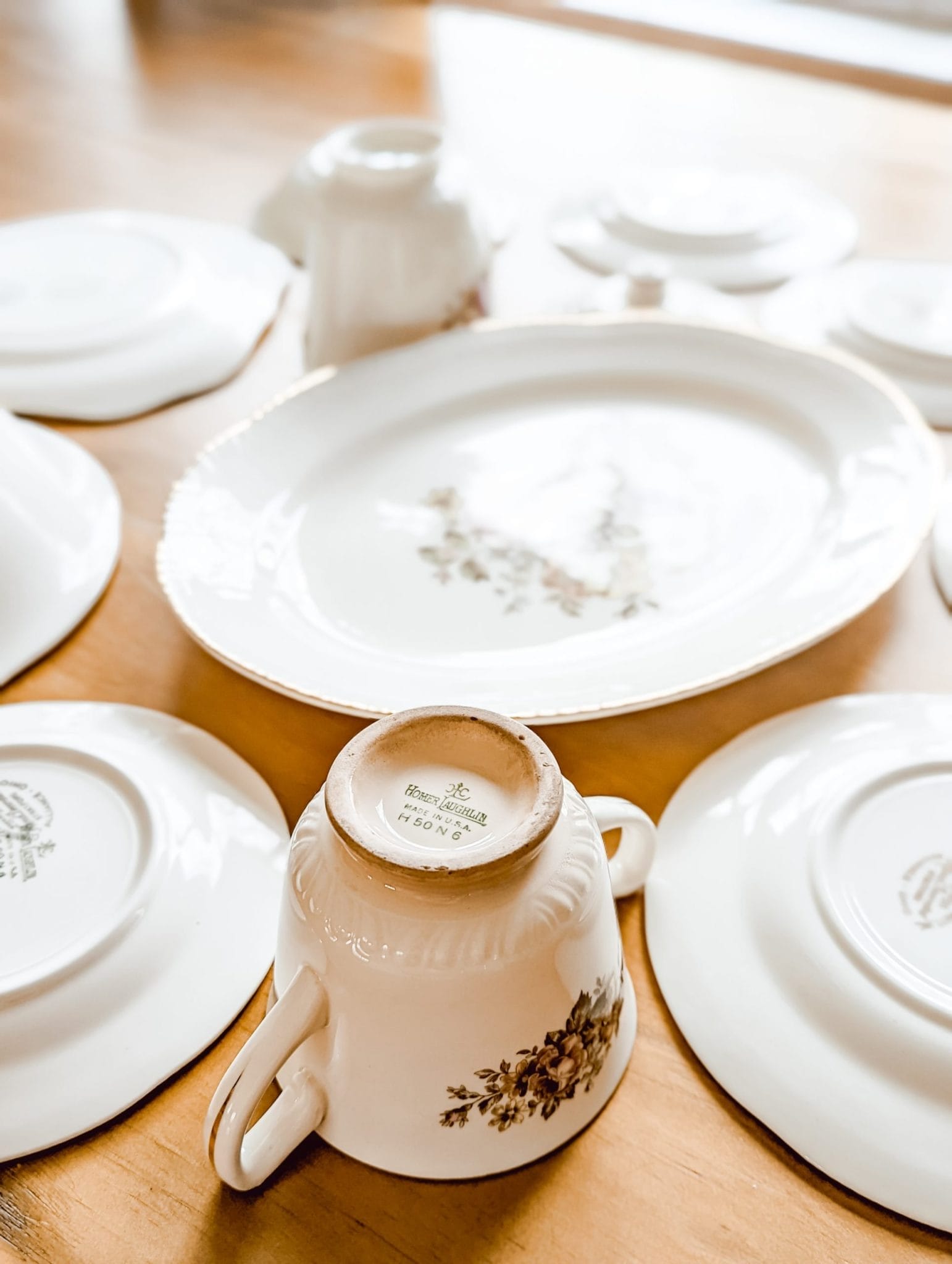 homer laughlin cunningham & pickett stratford china collection from the 1950's