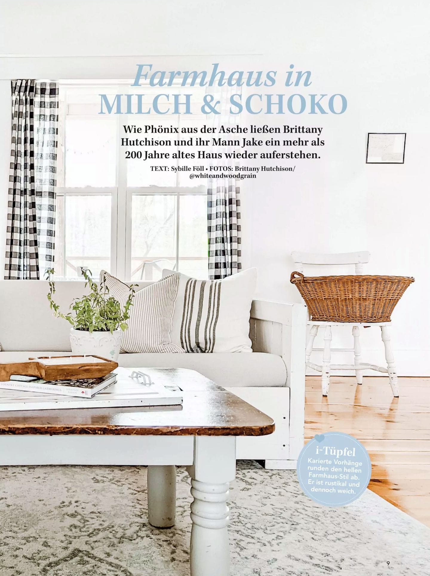 White & Woodgrain featured in Landleben Magazine summer 2022