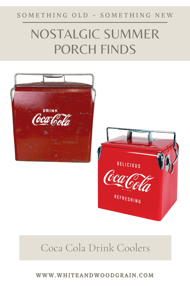 nostalgic coca cola coolers for a summer porch