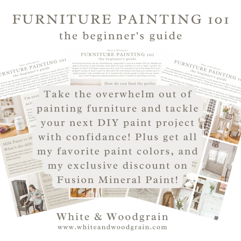furniture painting 101: DIY furniture painting tips and tricks and helpful info to get started with paint projects and Fusion Mineral Paint