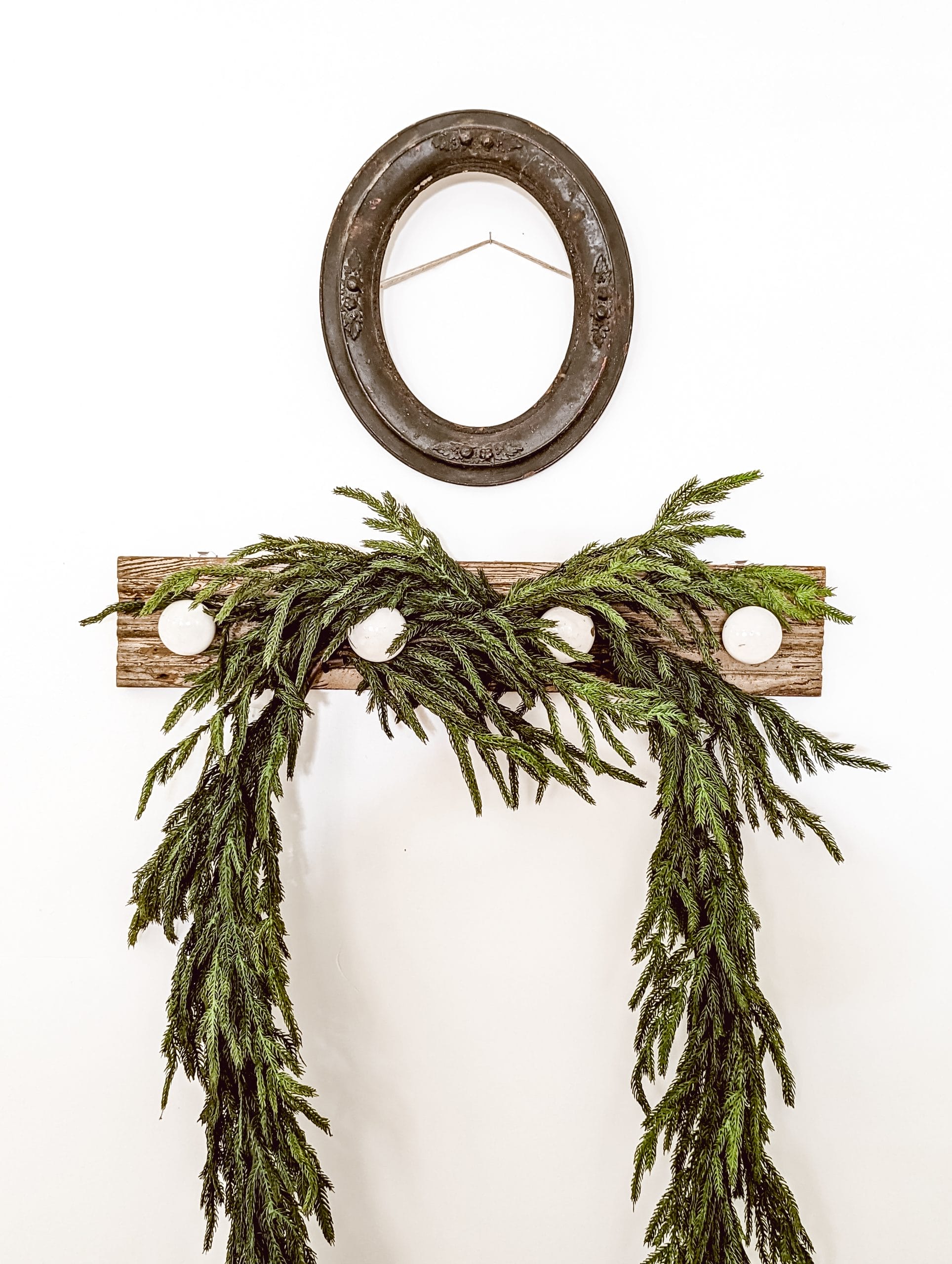 comparing afloral's real touch norfolk pine garland with kirkland's norfolk pine natural touch garland