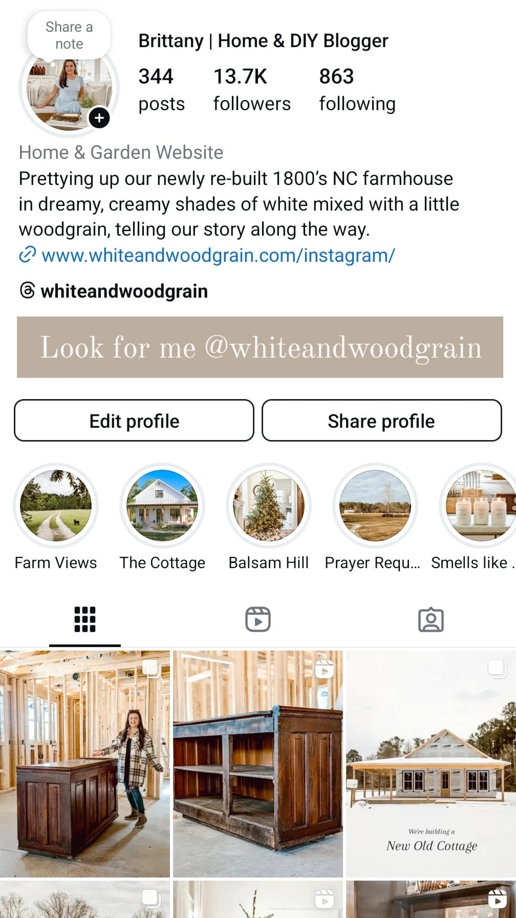 @whiteandwoodgrain on Instagram