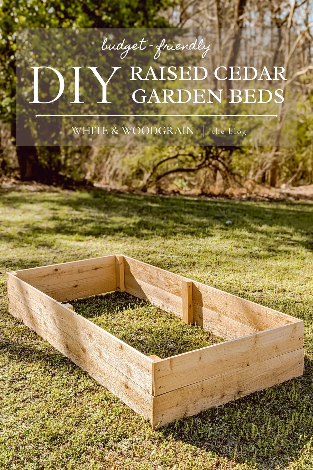 budget friendly DIY raised cedar garden beds