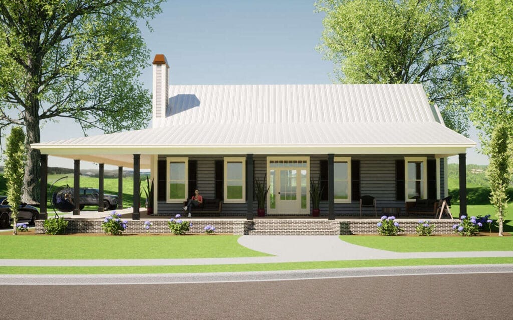 ranch house plans with a wraparound porch and lots of new old house potential