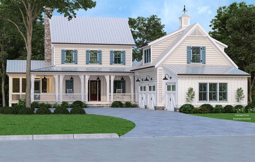 old style farmhouse house plans with detached garage and new old house potential