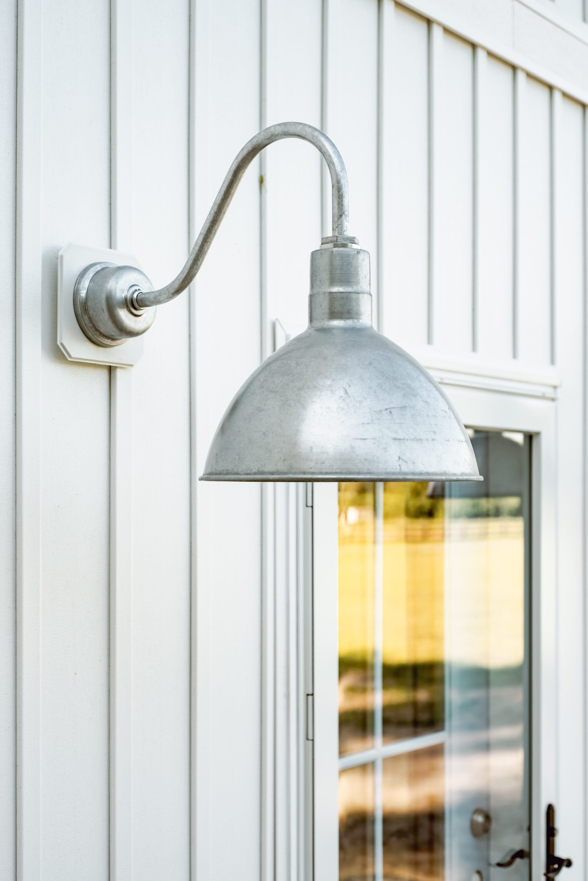 galvanized wilcox deep bowl gooseneck light from Barn Light Electric