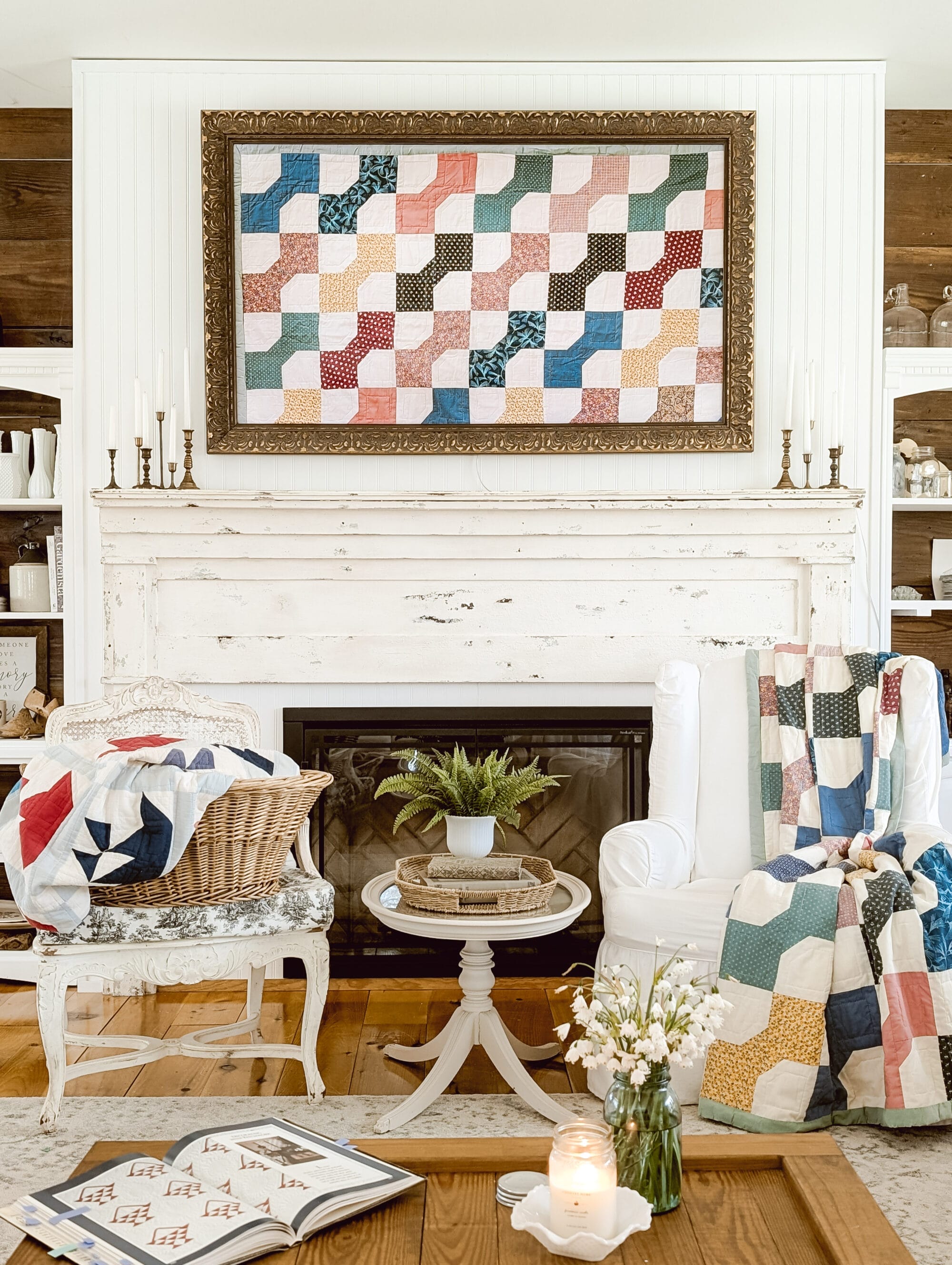 Vintage Bowtie Quilt Art for the Frame TV - Image 3